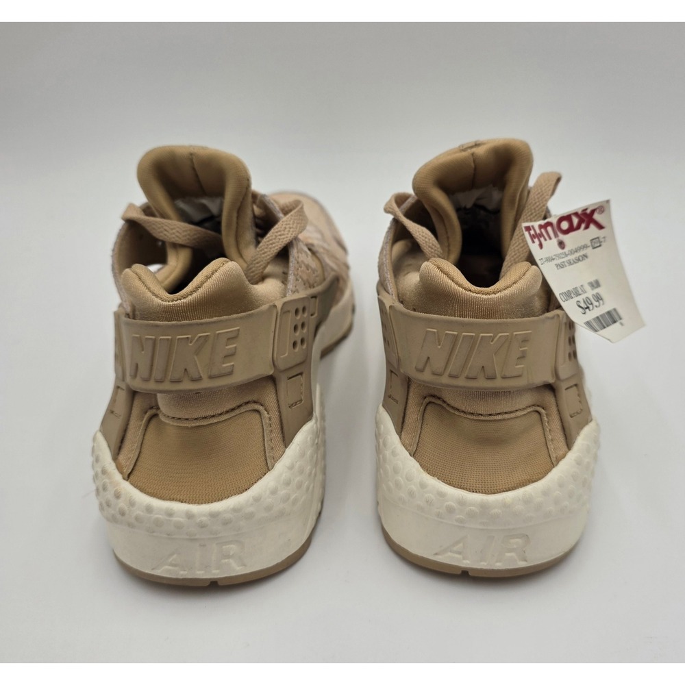 Nike Air Huarache Run Mushroom Tan Textured Snakeskin 683818-201 Women's 6.5 NEW - Picture 11 of 13